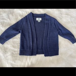 Toddler Girls Navy Cardigan